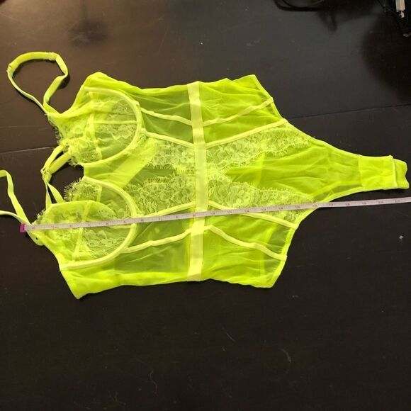 Bright Neon Lace Backless Bodysuit - Picture 11 of 12